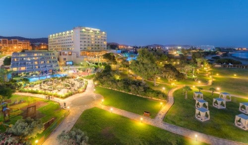 Hotel panorama at St Raphael Marina in Limassol, Cyprus. Travel with World Lifetime Journeys