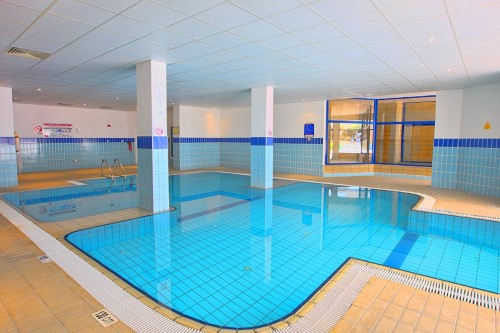 Indoor pool at Ascos Coral Beach in Paphos, Cyprus. Travel with World Lifetime Journeys