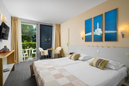 Double room at Valamar Club Dubrovnik Hotel in Dubrovnik, Croatia. Travel with World Lifetime Journeys