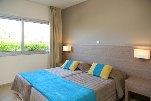 Double room at Makronisos Holiday Village in Ayia Napa, Cyprus. Travel with World Lifetime Journeys