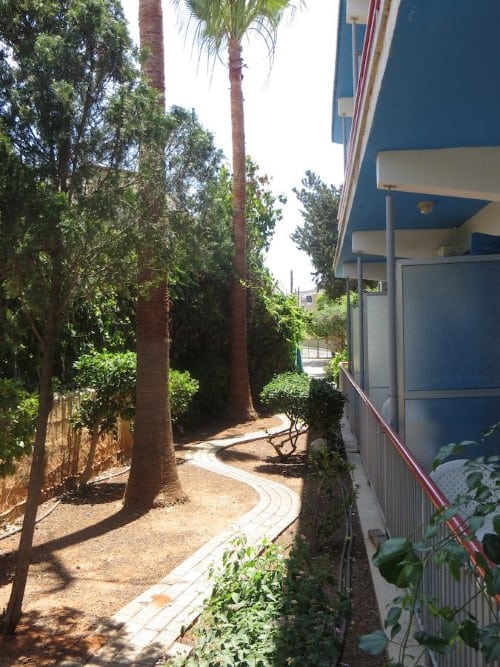 Garden patio at Green Bungalows, Ayia Napa in Cyprus. Travel with World Lifetime Journeys