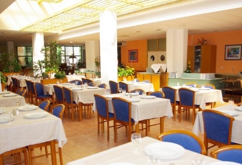 Restaurant at Bluesun Marina Hotel in Brela, Croatia. Travel with World Lifetime Journeys