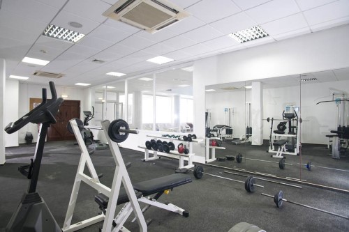 Gym room at Akti Beach Village Resort in Paphos, Cyprus. Travel with World Lifetime Journeys