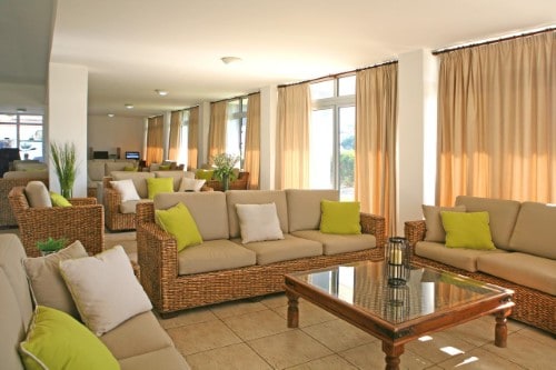 Lounge area at Makronisos Holiday Village in Ayia Napa, Cyprus. Travel with World Lifetime Journeys