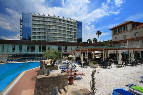 Pool bar at Grand Hotel Park in Dubrovnik, Croatia. Travel with World Lifetime Journeys