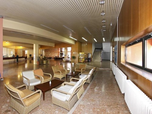 Reception area at Hotel Donat in Zadar, Croatia. Travel with World Lifetime Journeys