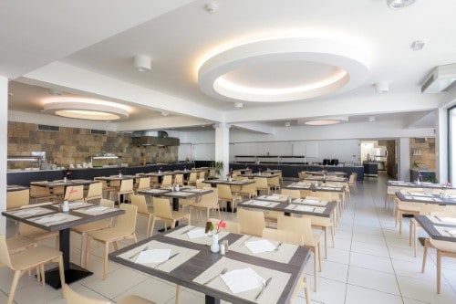 Restaurant at Bluesun Hotel Neptun near Makarska, Croatia. Travel with World Lifetime Journeys