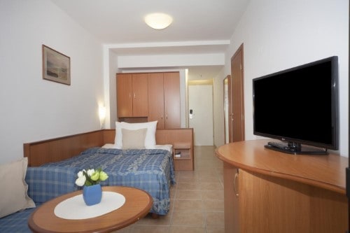 Double room at Bluesun Marina Hotel in Brela, Croatia. Travel with World Lifetime Journeys