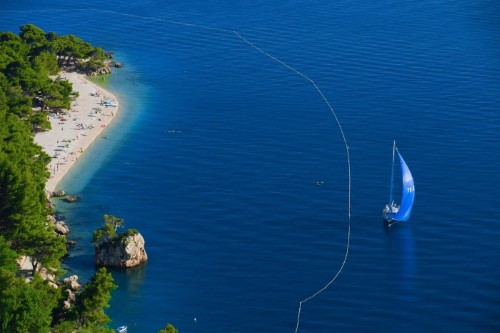 Balcony view at Bluesun Marina Hotel in Brela, Croatia. Travel with World Lifetime Journeys