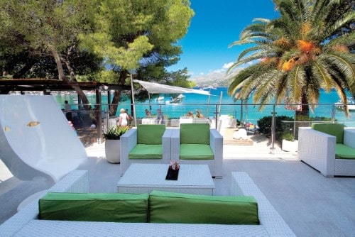 Relaxing area at Hotel Cavtat in Croatia. Travel with World Lifetime Journeys