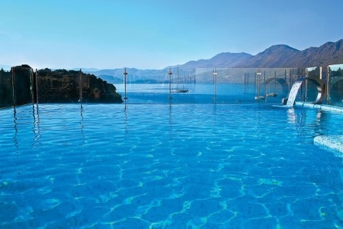 Lovely pool at Hotel Cavtat in Croatia. Travel with World Lifetime Journeys