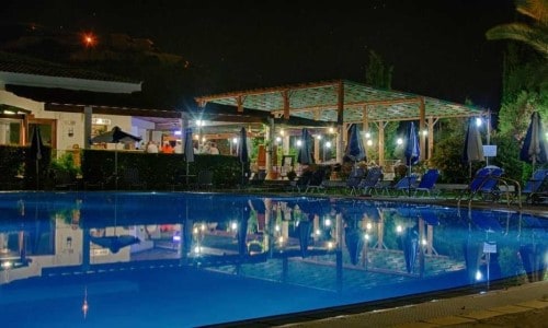 Pool side at Hylatio Tourist Village in Limassol, Cyprus. Travel with World Lifetime Journeys