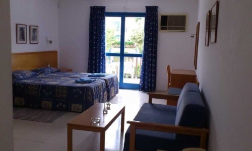 Double room at Hylatio Tourist Village in Limassol, Cyprus. Travel with World Lifetime Journeys