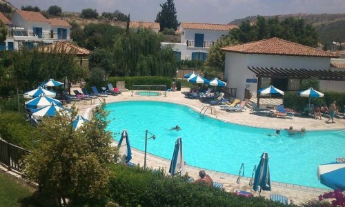 Pool side at Hylatio Tourist Village in Limassol, Cyprus. Travel with World Lifetime Journeys