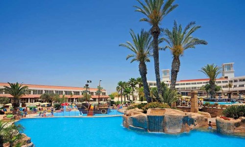 Pool side at Olympic Lagoon Resort, Ayia Napa. Cyprus. Travel with World Lifetime Journeys