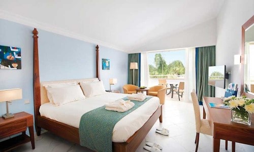 Double room at Olympic Lagoon Resort, Ayia Napa. Cyprus. Travel with World Lifetime Journeys