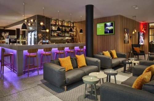 Bar area at Hard Rock Hotel Davos, Switzerland. Travel with World Lifetime Journeys