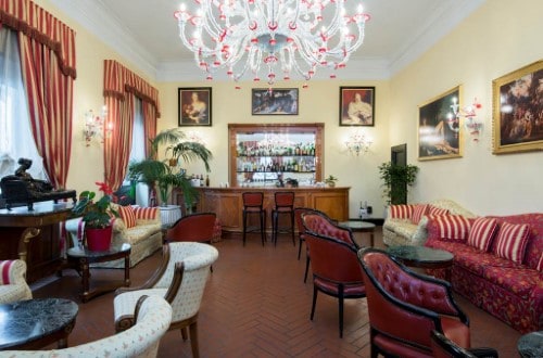 Bar area at Hotel President Viareggio in Italy. Travel with World Lifetime Journeys