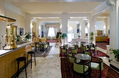 Bar area at Hotel Residence Esplanade in Viareggio, Italy. Travel with World Lifetime Journeys