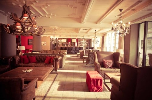 Bar area at Q! Hotel Maria Theresia in Kitzbühel, Austria. Travel with World Lifetime Journeys