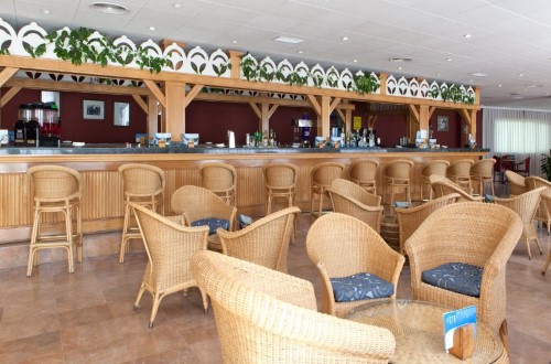 Bar surroundings at Marbella Playa Hotel in Marbella, Spain. Travel with World Lifetime Journeys