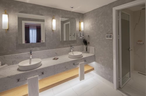 Bathroom at Barut Kemer Hotel in Antalya, Turkey. Travel with World Lifetime Journeys