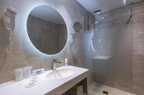 Bathroom at Hotel Sorra Daurada Splash in Malgrat de Mar, Spain. Travel with World Lifetime Journeys