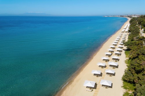 Beach area at Ikos Oceania