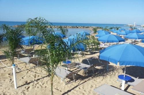 Beach front at Sentido Acacia Marina in South Sicily, Italy. Travel with World Lifetime Journeys