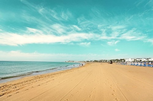 Beach side at Sentido Aequora Suites in Puerto del Carmen, Lanzarote. Travel with World Lifetime Journeys