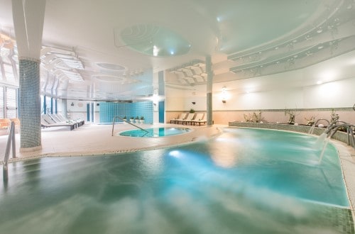 Indoor pool at THB Tropical Island in Playa Blanca, Lanzarote. Travel with World Lifetime Journeys