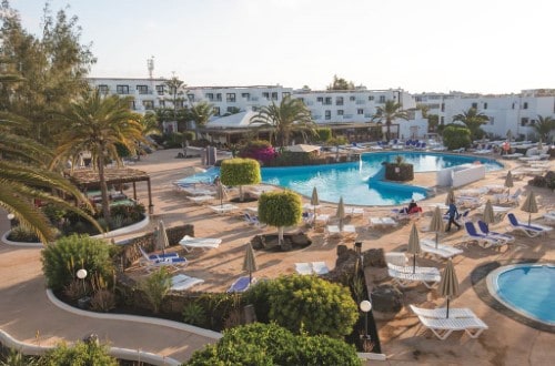 Hotel panorama at Blue Bay Lanzarote Hotel in Costa Teguise, Lanzarote. Travel with World Lifetime Journeys