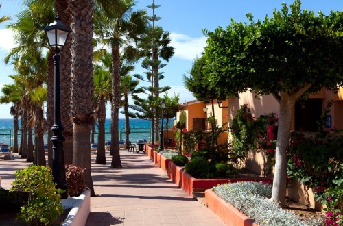 Beautiful surroundings at Marbella Playa Hotel in Marbella, Spain. Travel with World Lifetime Journeys