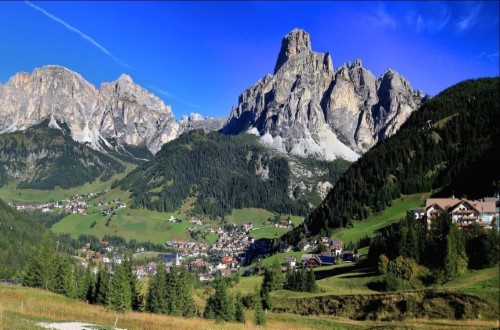 Beautiful view at Hotel La Plaza in Corvara, Italy. Travel with World Lifetime Journeys