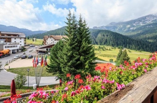 Beautiful view at Sporthotel Panorama in Corvara, Italy. Travel with World Lifetime Journeys