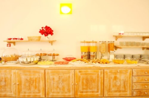 Breakfast at Angedras Hotel in Alghero, Sardinia. Travel with World Lifetime Journeys