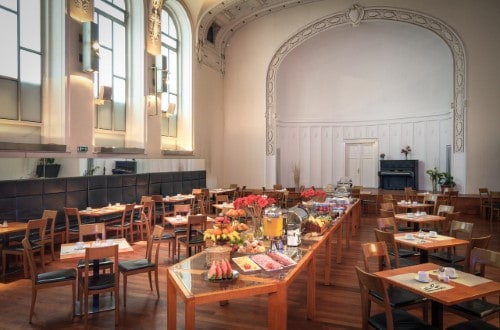 Breakfast place at Hotel Theatrino in Prague, Czech Republic. Travel with World Lifetime Journeys