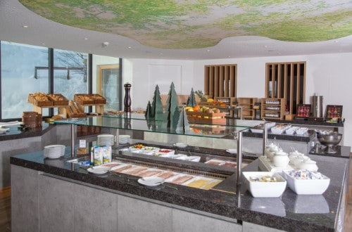 Buffet breakfast at Hotel Der Waldhof in Zell am See, Austria. Travel with World Lifetime Journeys