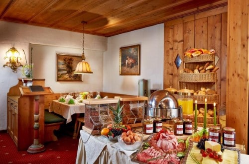 Buffet breakfast at Hotel Fischerwirt in Zell am See, Austria. Travel with World Lifetime Journeys