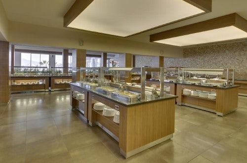 Buffet restaurant at Armonia Village and Spa in Bodrum, Turkey. Travel with World Lifetime Journeys