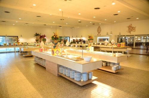 Buffet restaurant at Athena Resort in South Sicily, Italy. Travel with World Lifetime Journeys