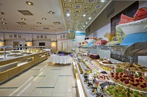 Buffet restaurant at Salmakis Beach Resort and Spa in Bodrum, Turkey. Travel with World Lifetime Journeys