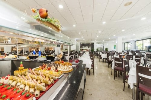 Buffet restaurant at Hotel Los Patos Park in Benalmadena, Spain. Travel with World Lifetime Journeys