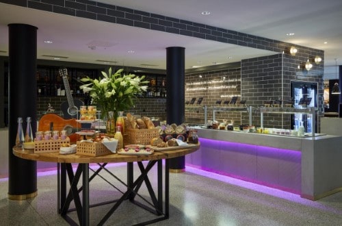 Buffet room at Hard Rock Hotel Davos, Switzerland. Travel with World Lifetime Journeys