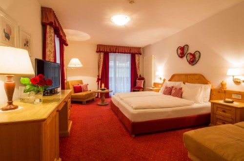 Comfort room at Hotel Tablé in Corvara, Italy. Travel with World Lifetime Journeys