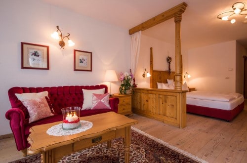 Comfort room at Hotel Tablé in Corvara, Italy. Travel with World Lifetime Journeys