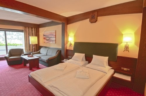 Comfort room at Hotel Tiefenbrunner in Kitzbühel, Austria. Travel with World Lifetime Journeys