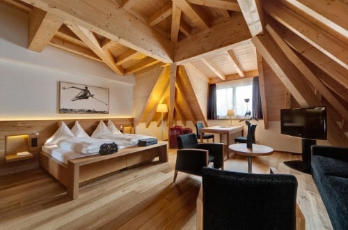 Comfort room at Waldhotel National Superior Hotel in Arosa, Switzerland. Travel with World Lifetime Journeys