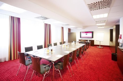 Conference room at Best Western Plus Amedia in Vienna, Austria. Travel with World Lifetime Journeys