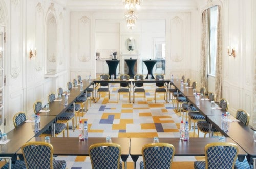 Conference room at Crowne Plaza – Le Palace in Brussels, Belgium. Travel with World Lifetime Journeys